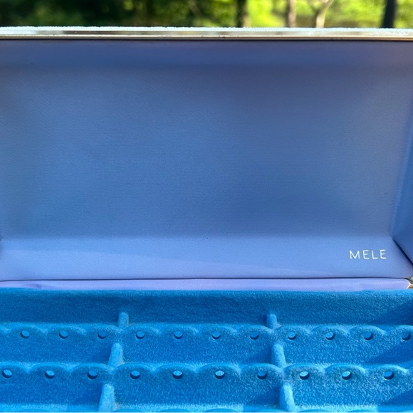 Vintage 1950's MELE Women's pierced Earring Jewelry storage travel case - Picture 4 of 16